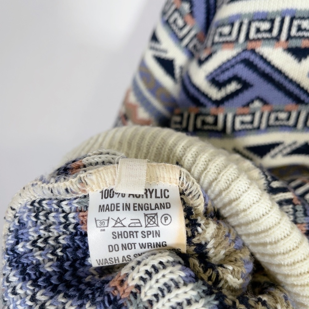 Men's Multicolor Patterned Sweater - Picture 12 of 16